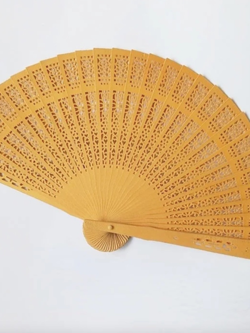 (7/$25) Wooden Hand Fan BNIP